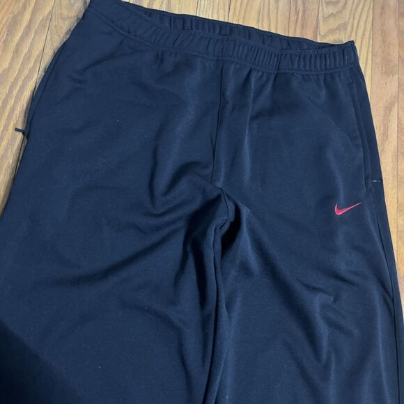 Vintage Y2K Nike Large Silver Tag Red Black Windbreaker Track Basketball Pants - Picture 2 of 10